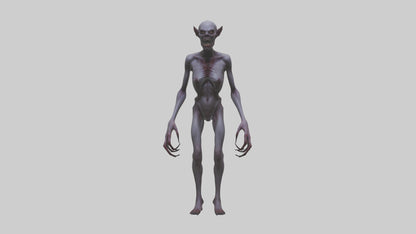 3D model Demon possessed model VR / AR / low-poly