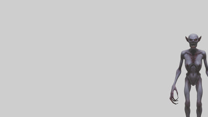 3D model Demon possessed model VR / AR / low-poly