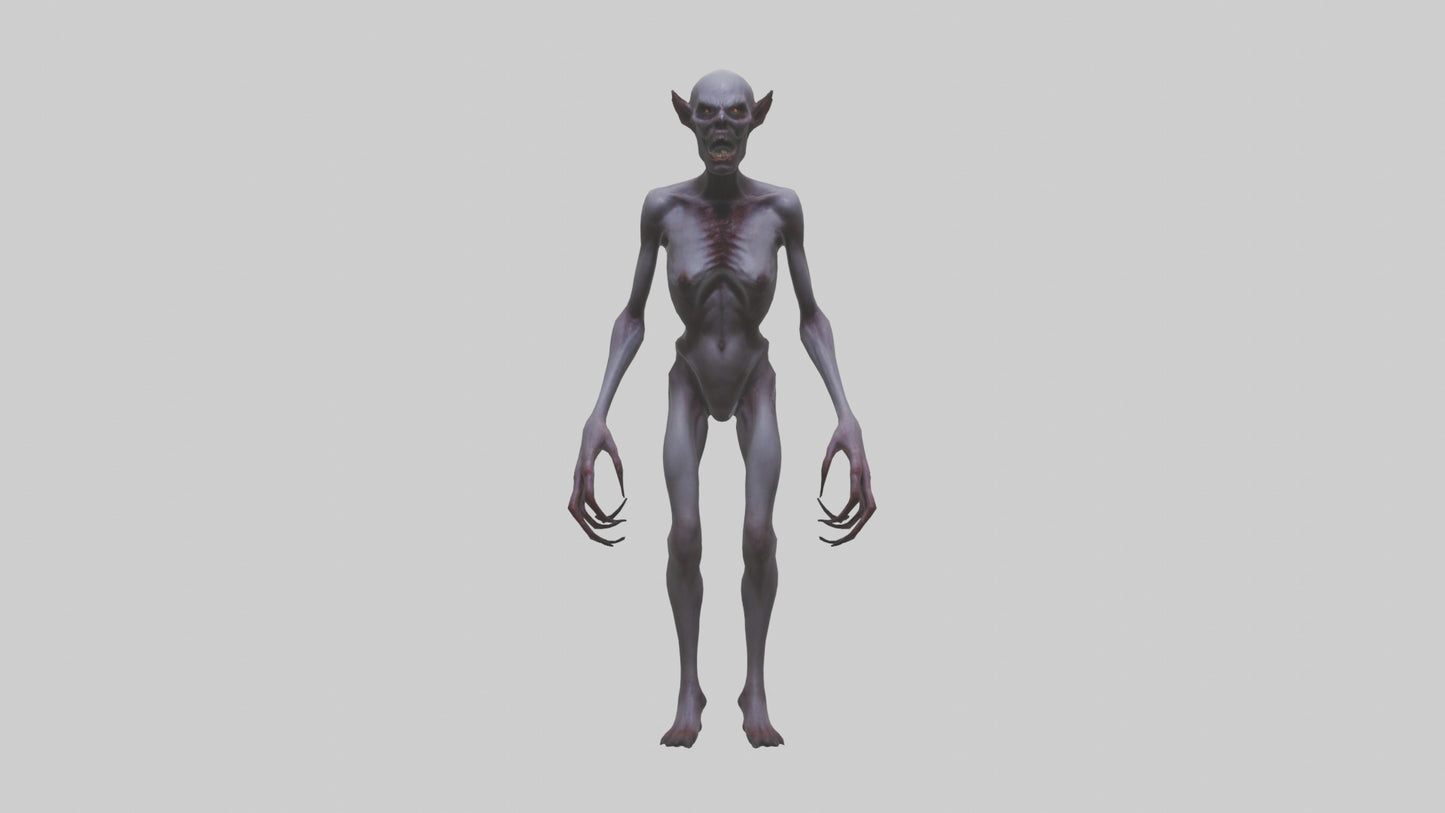 3D model Demon possessed model VR / AR / low-poly