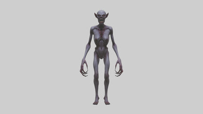 3D model Demon possessed model VR / AR / low-poly