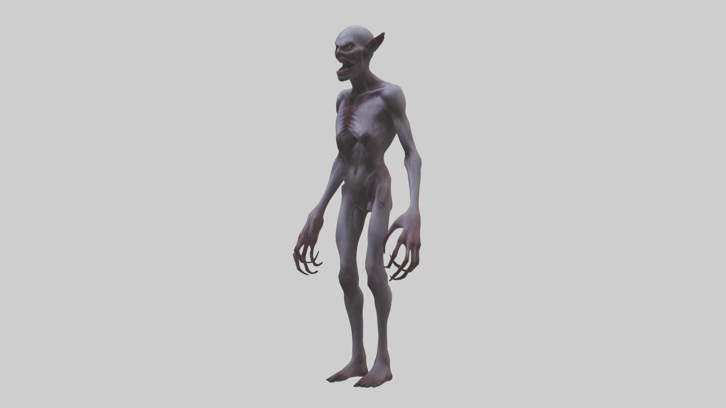 3D model Demon possessed model VR / AR / low-poly