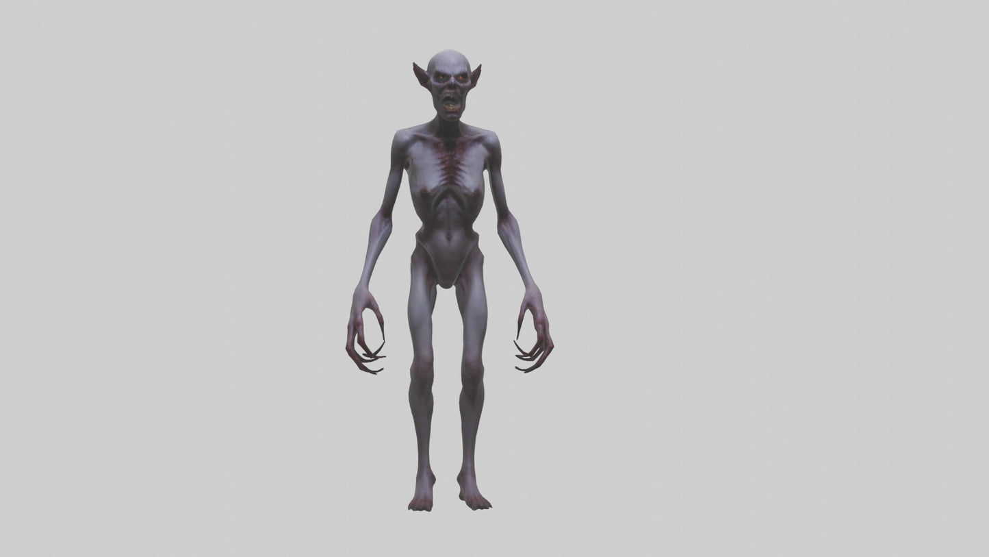 3D model Demon possessed model VR / AR / low-poly
