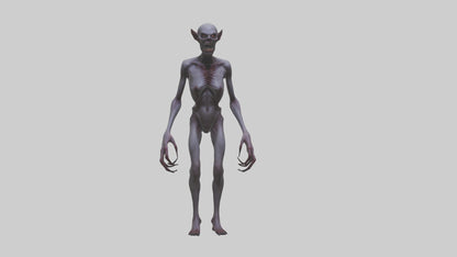 3D model Demon possessed model VR / AR / low-poly