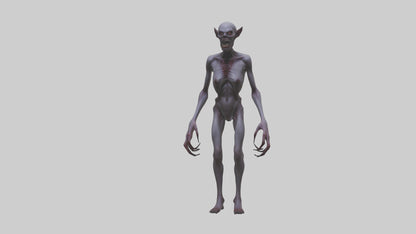 3D model Demon possessed model VR / AR / low-poly