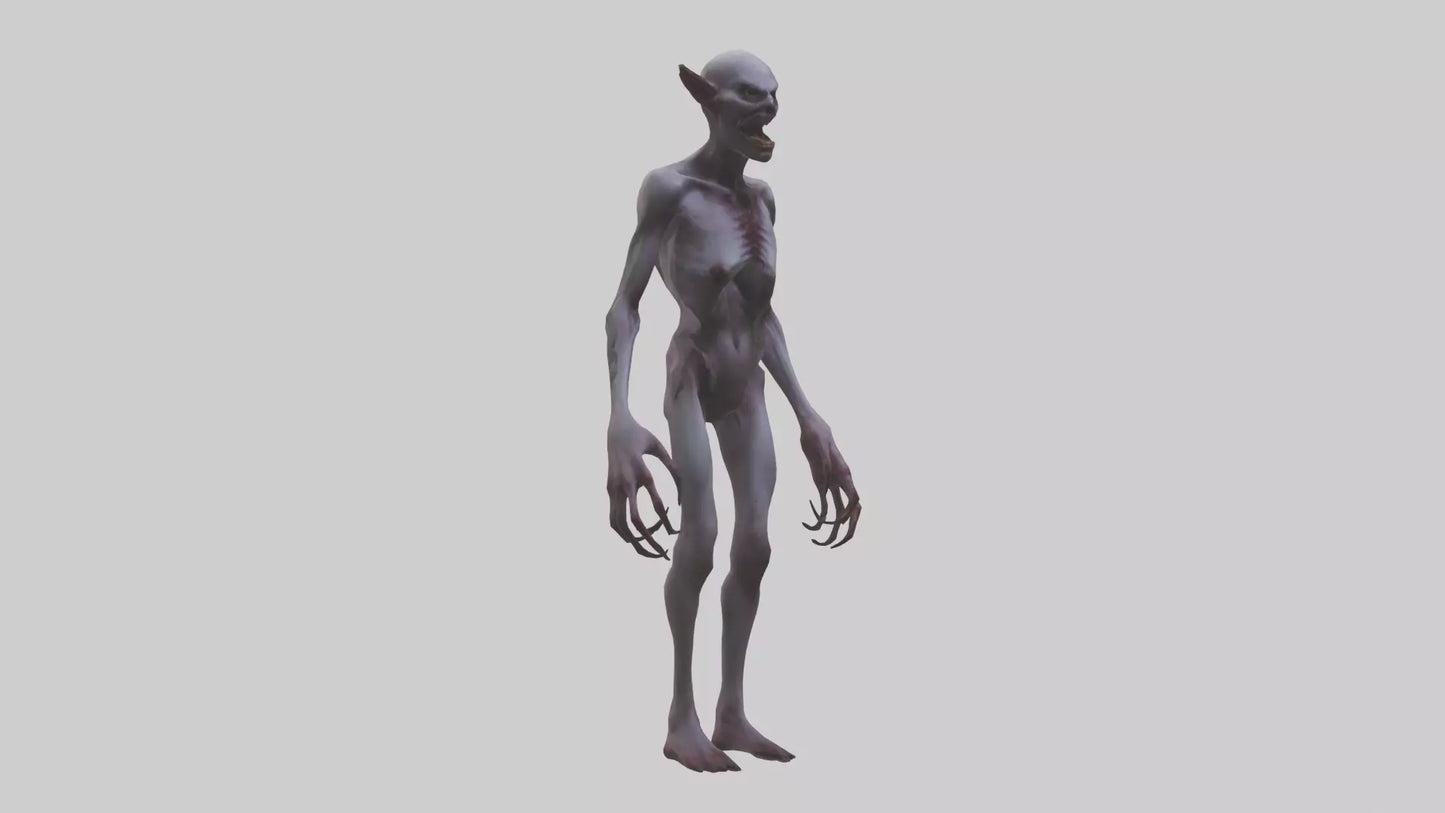 3D model Demon possessed model VR / AR / low-poly