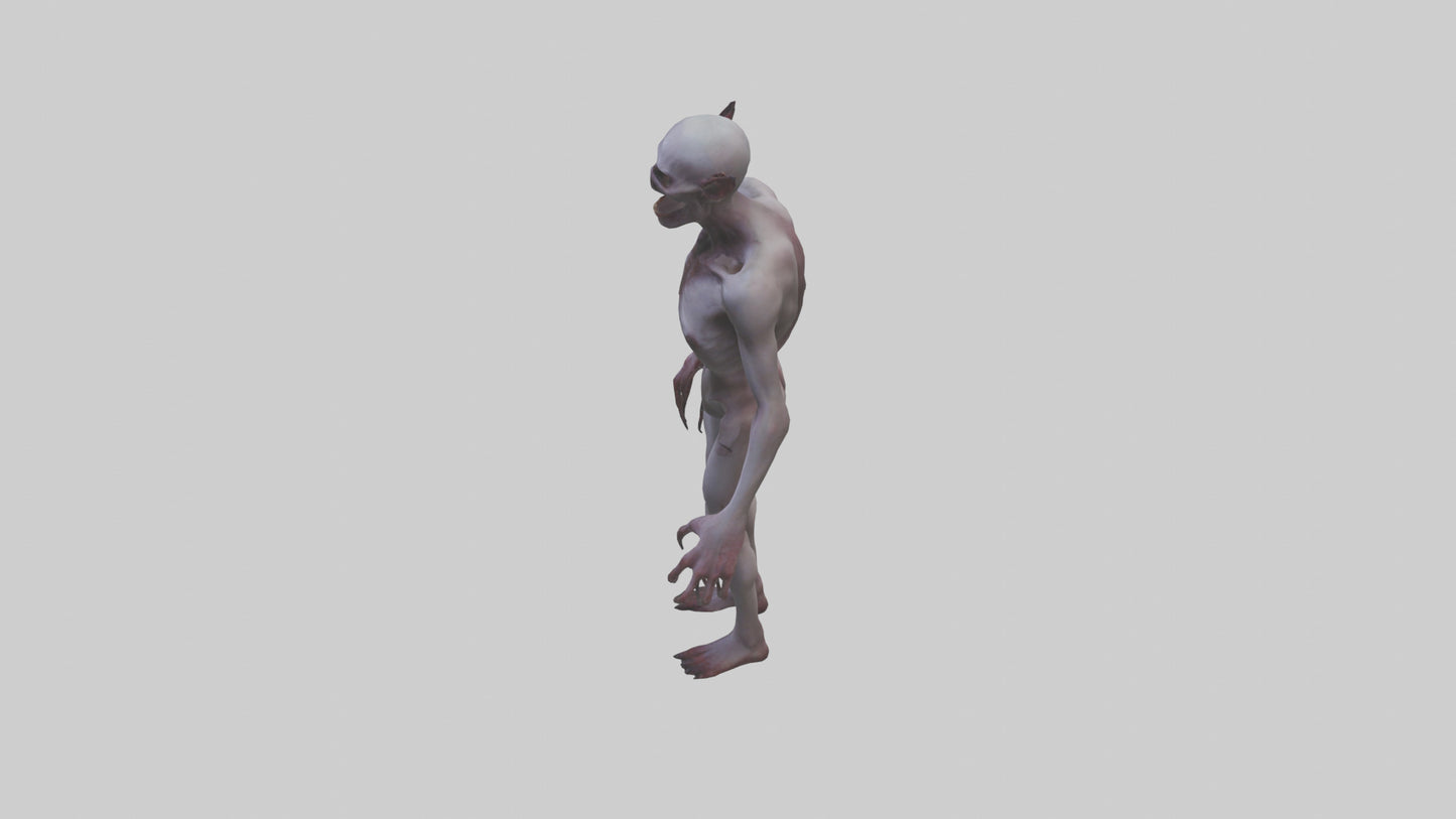 3D model Demon possessed model VR / AR / low-poly