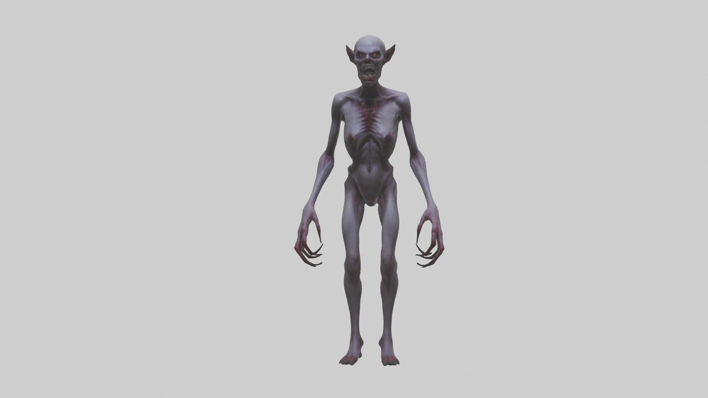 3D model Demon possessed model VR / AR / low-poly