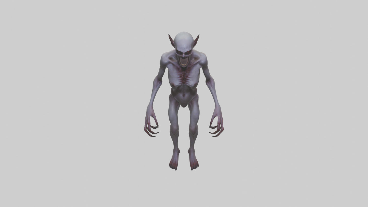 3D model Demon possessed model VR / AR / low-poly