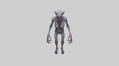 3D model Demon possessed model VR / AR / low-poly