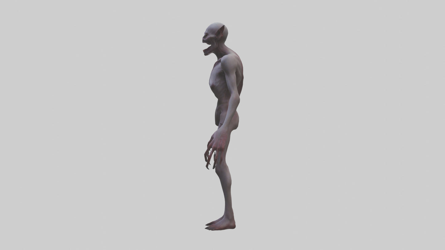 3D model Demon possessed model VR / AR / low-poly