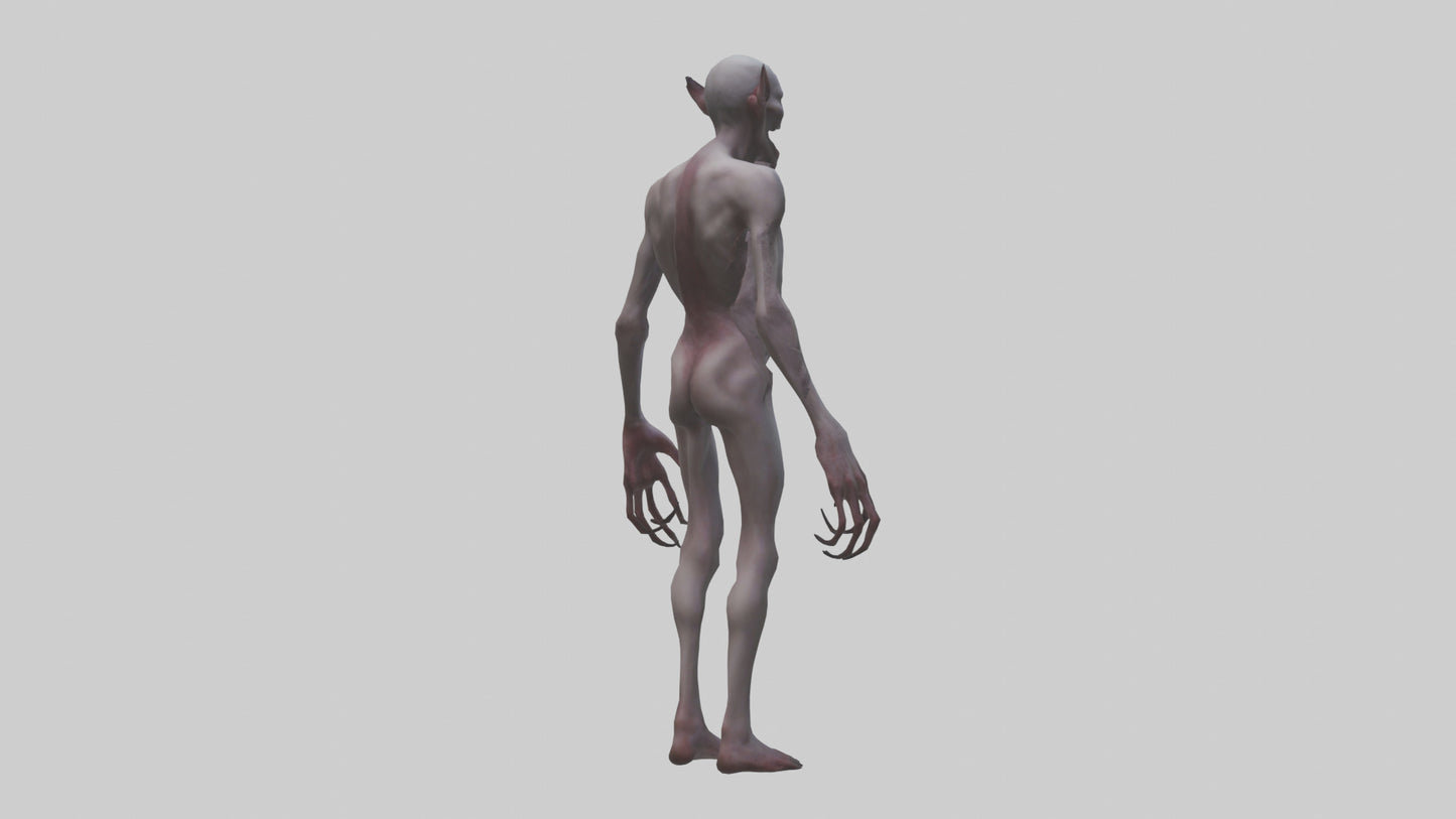 3D model Demon possessed model VR / AR / low-poly