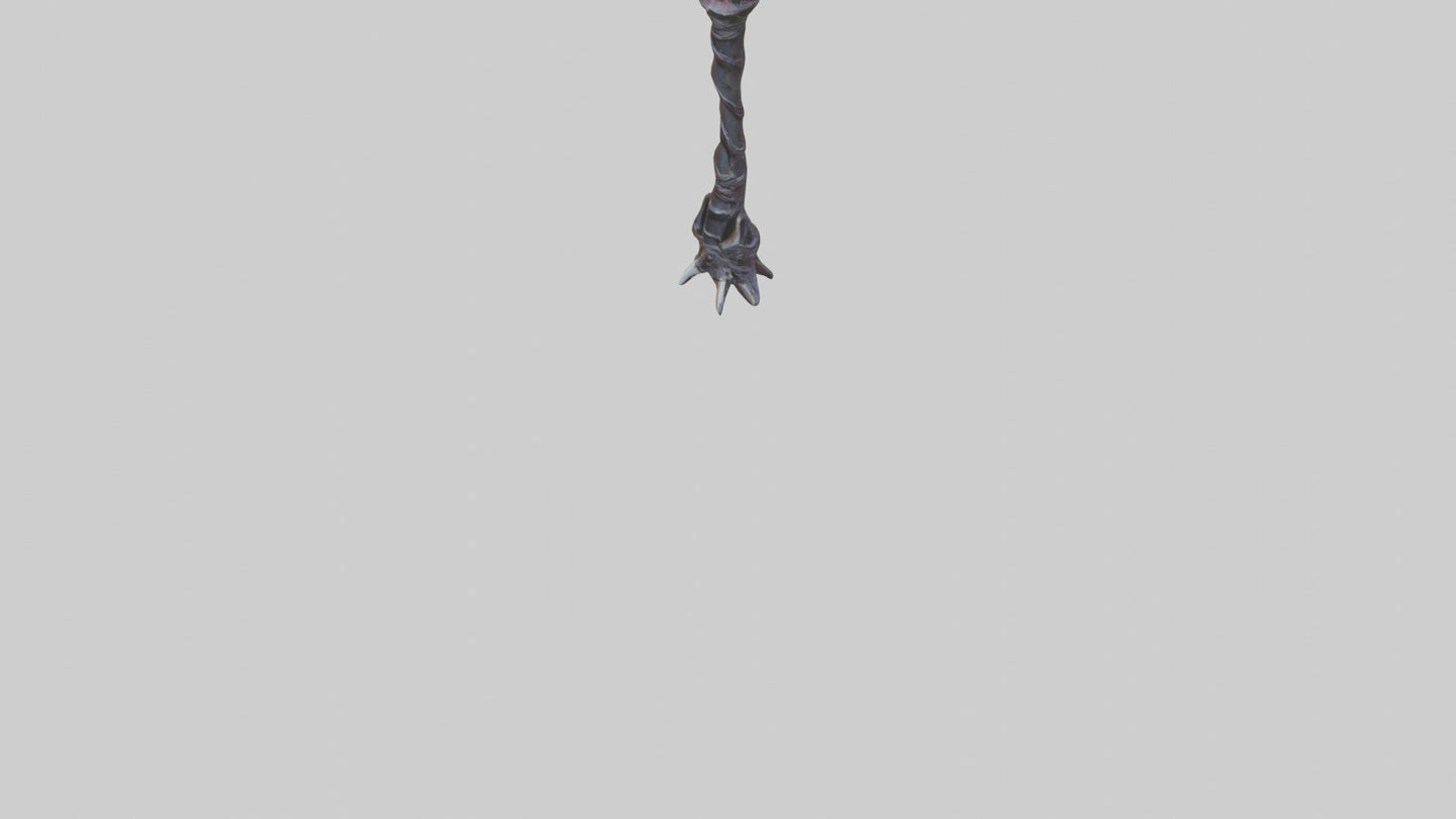 3D model Demon Staff model VR / AR / low-poly