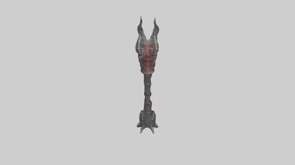 3D model Demon Staff model VR / AR / low-poly
