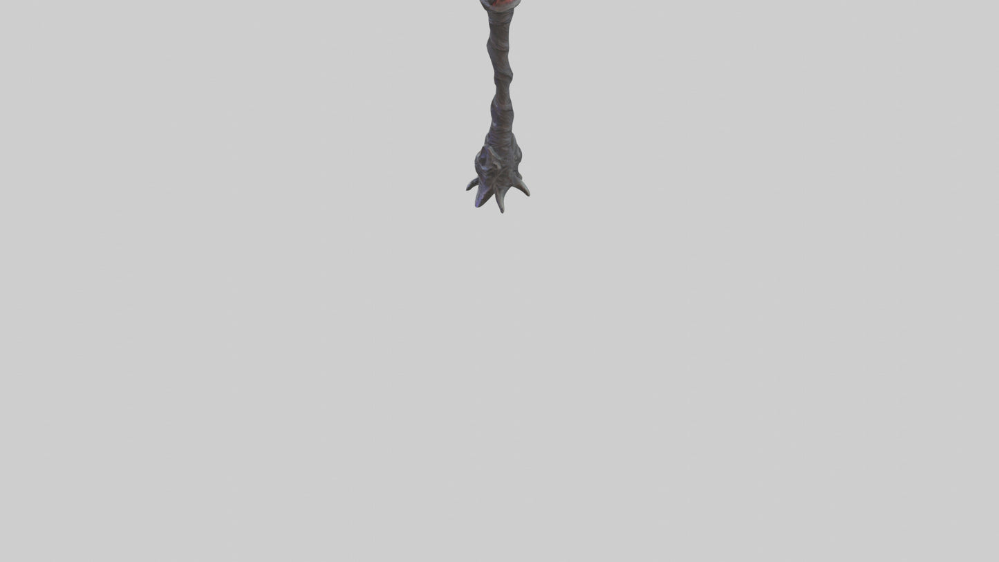 3D model Demon Staff model VR / AR / low-poly