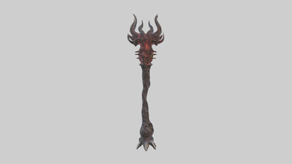 3D model Demon Staff model VR / AR / low-poly