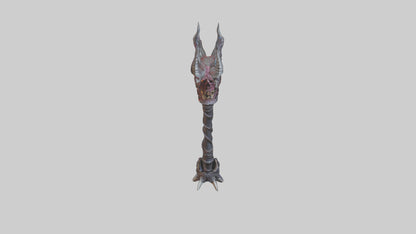 3D model Demon Staff model VR / AR / low-poly
