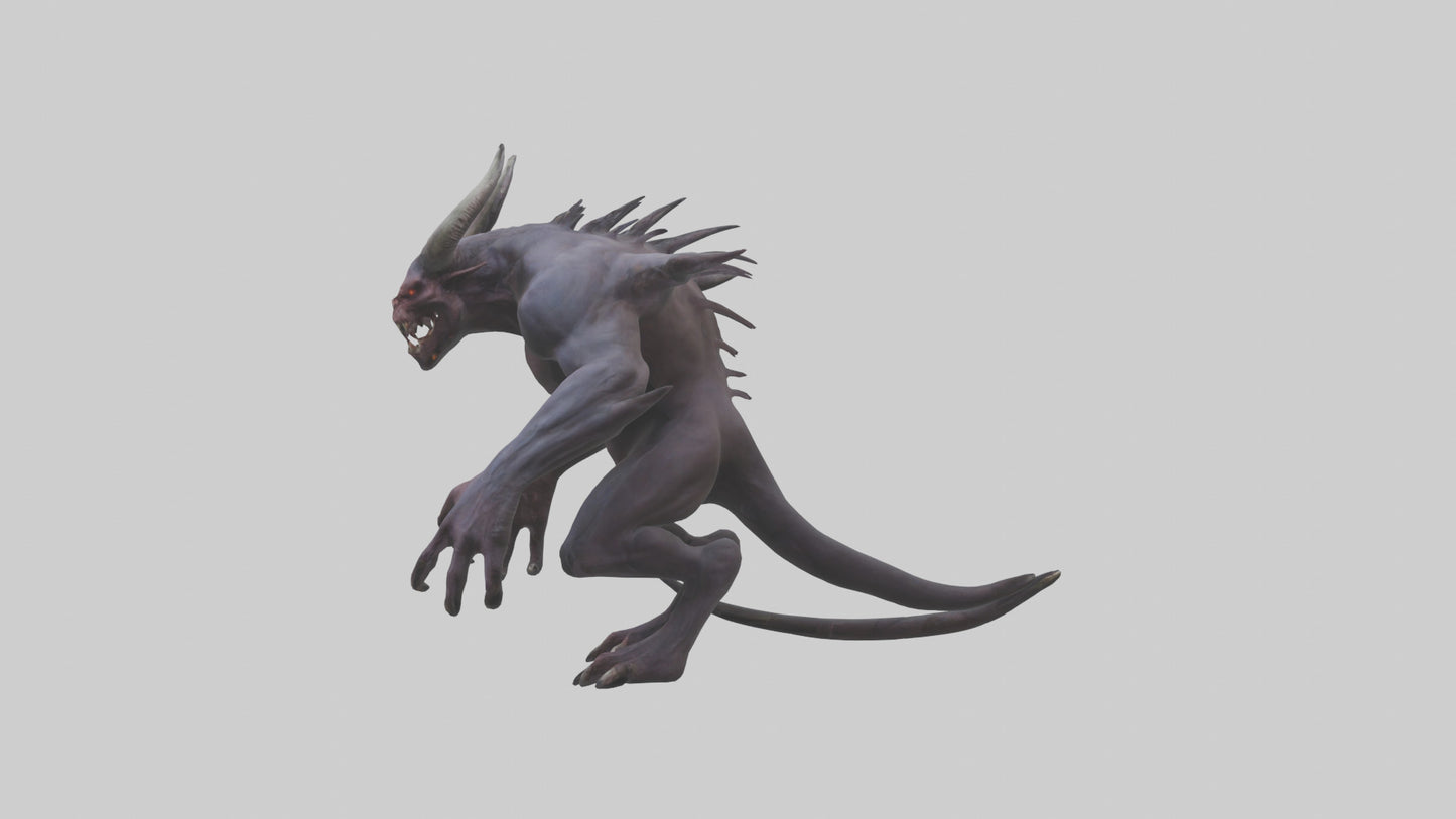 Demonic beast model 3D model