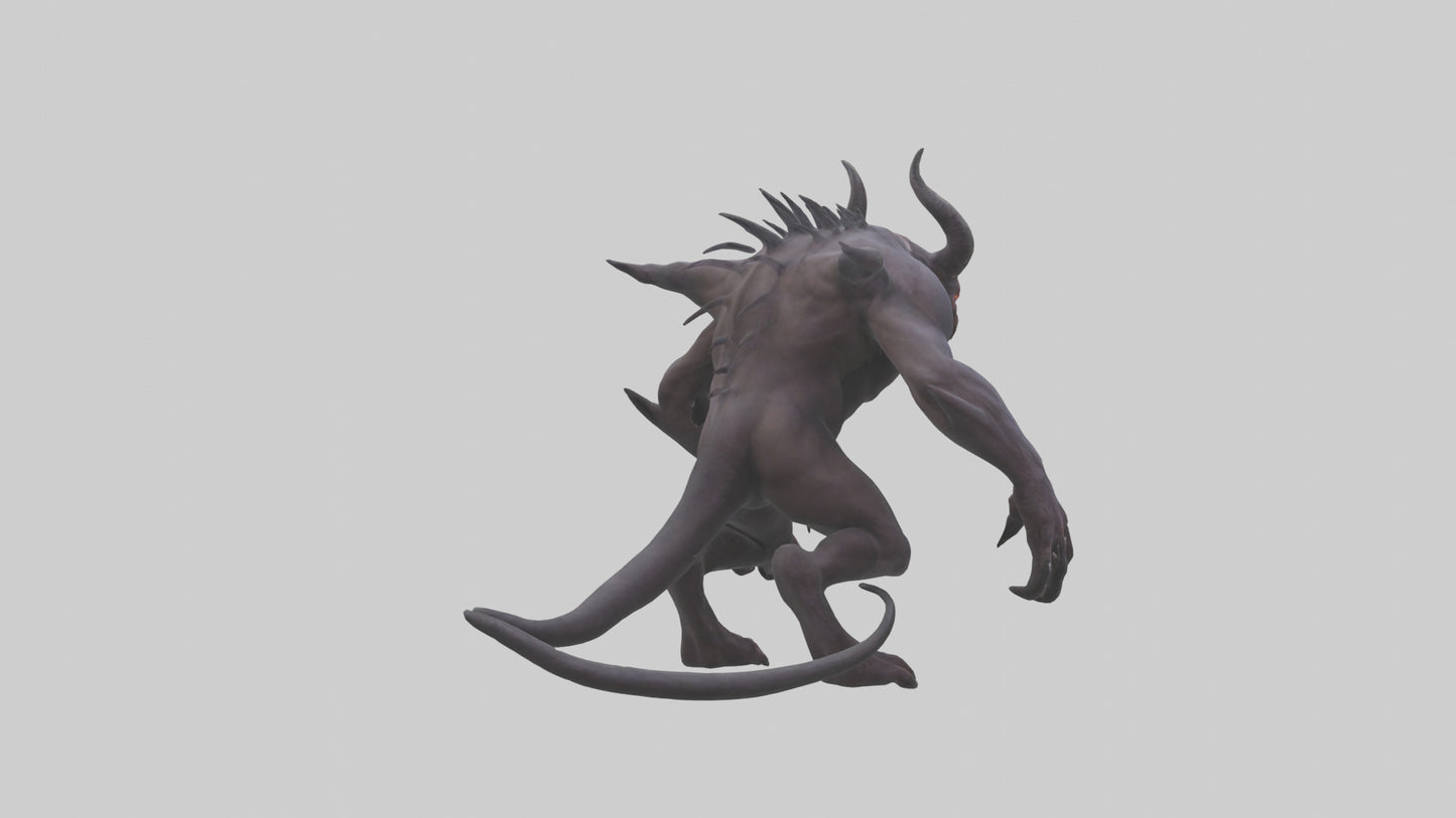 Demonic beast model 3D model