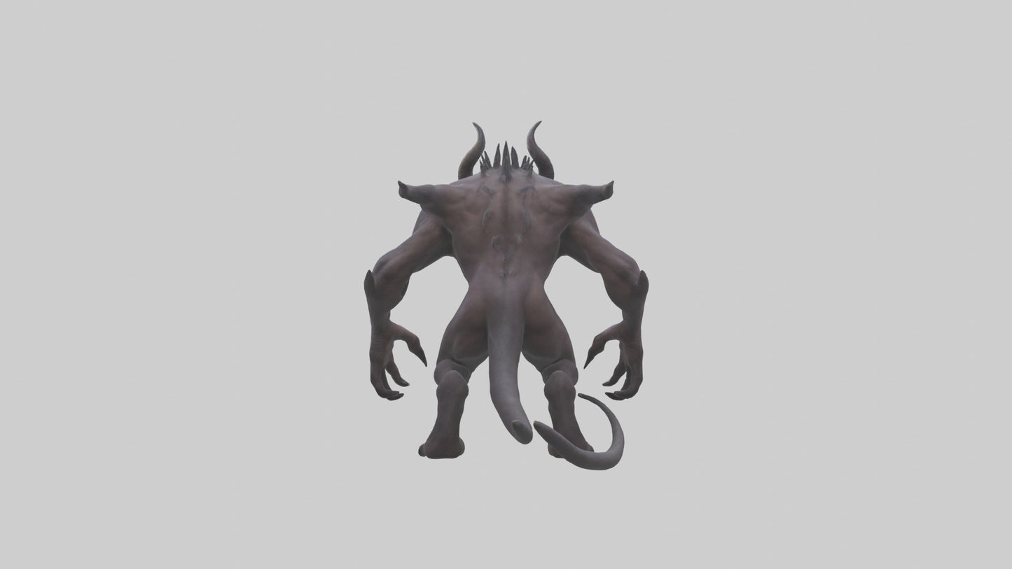 Demonic beast model 3D model