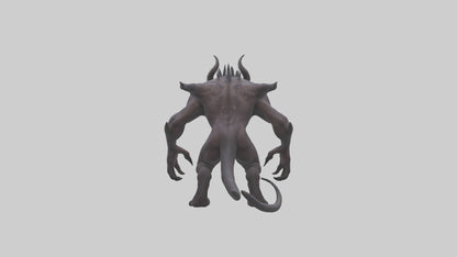 Demonic beast model 3D model