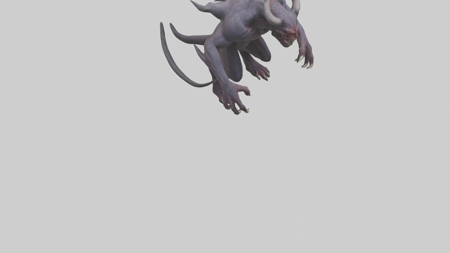 Demonic beast model 3D model