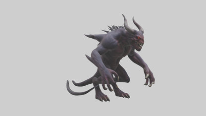 Demonic beast model 3D model