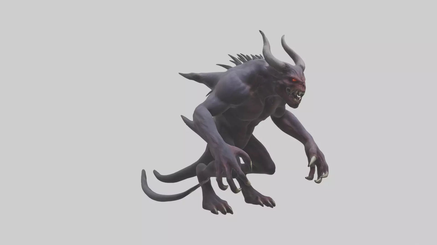 Demonic beast model 3D model