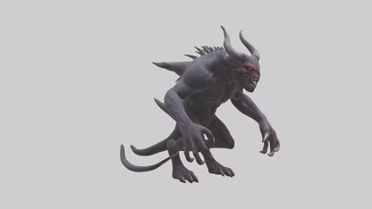Demonic beast model 3D model
