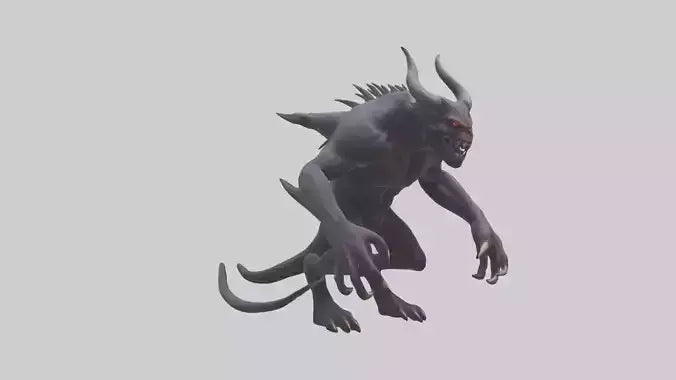 Demonic beast model 3D model