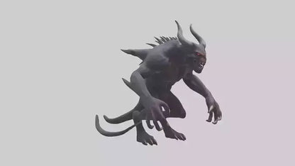 Demonic beast model 3D model