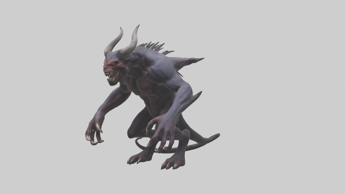 Demonic beast model 3D model