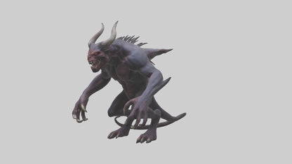 Demonic beast model 3D model