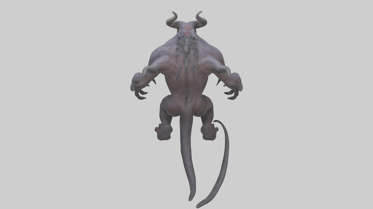 Demonic beast model 3D model