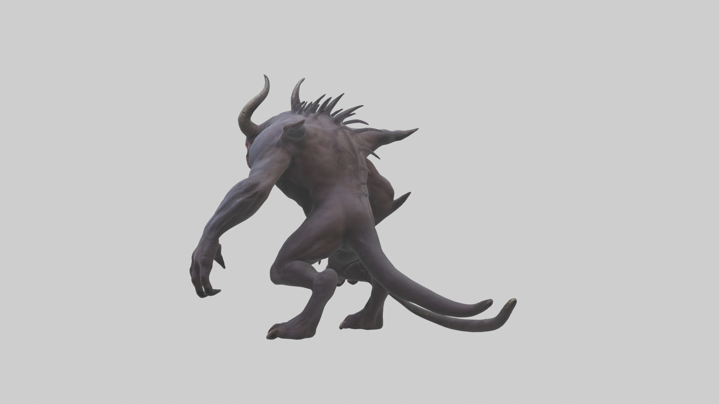 Demonic beast model 3D model