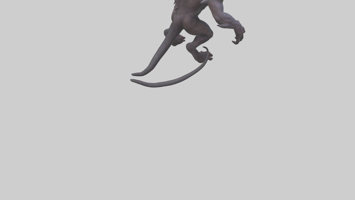 Demonic beast model 3D model