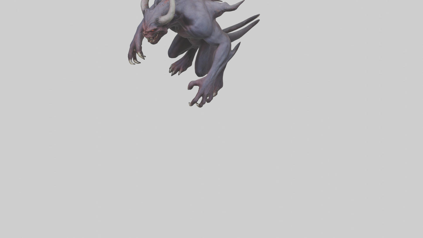 Demonic beast model 3D model