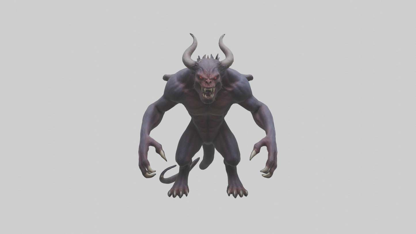 Demonic beast model 3D model