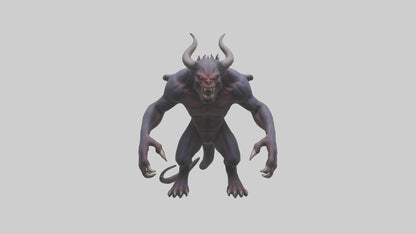 Demonic beast model 3D model