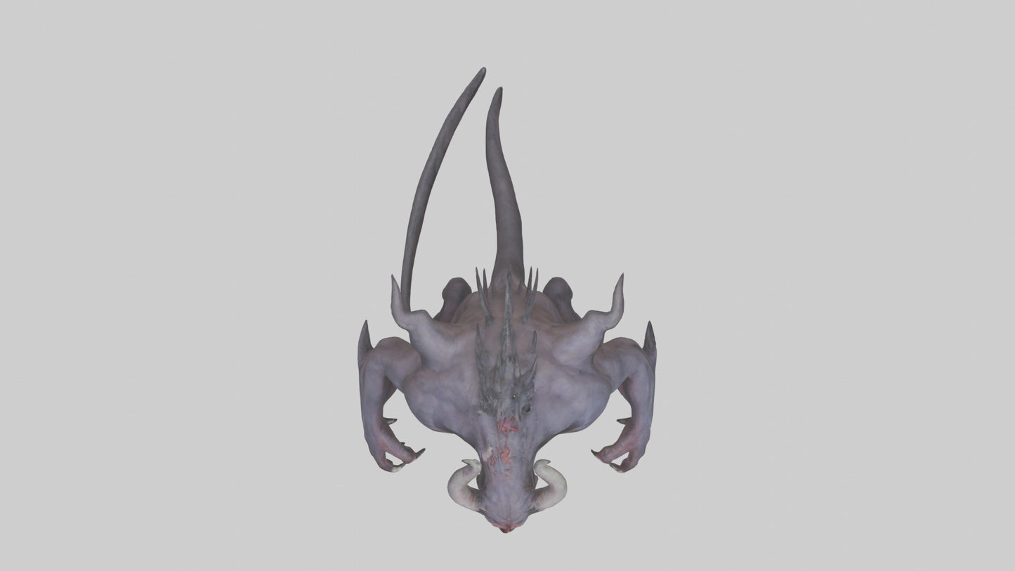 Demonic beast model 3D model