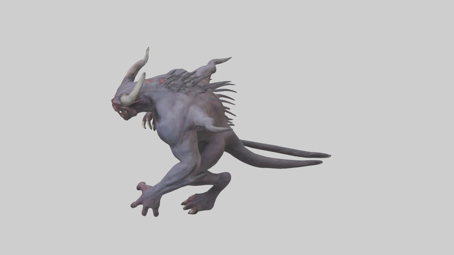 Demonic beast model 3D model