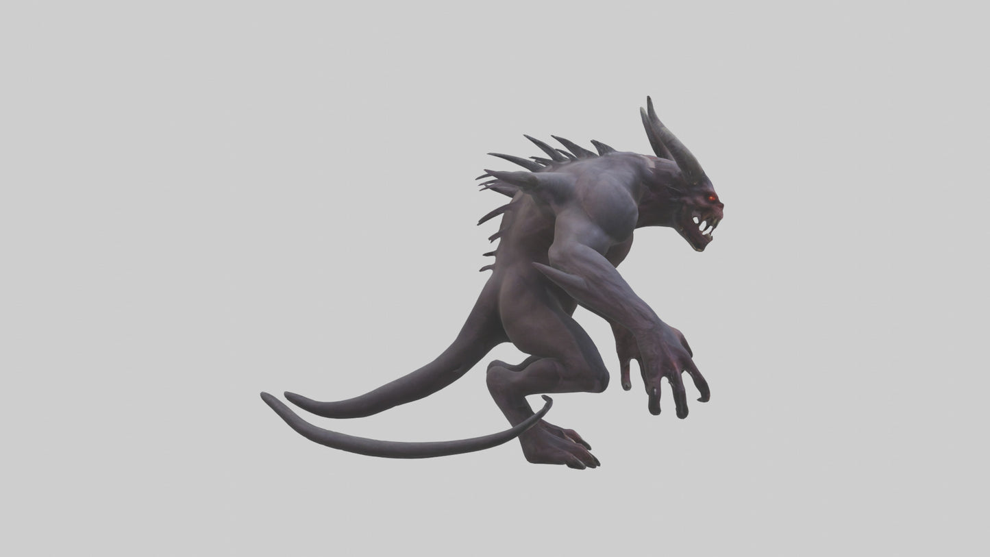 Demonic beast model 3D model
