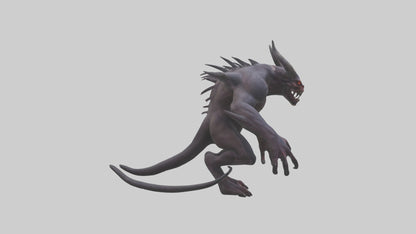 Demonic beast model 3D model
