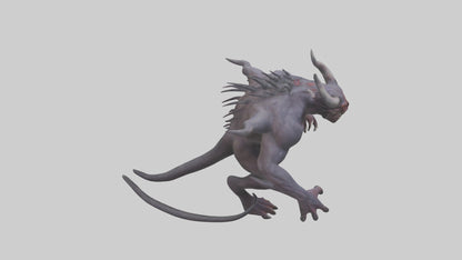 Demonic beast model 3D model