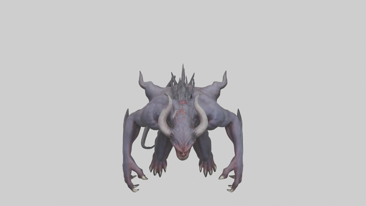 Demonic beast model 3D model