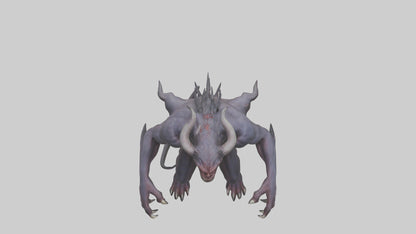 Demonic beast model 3D model