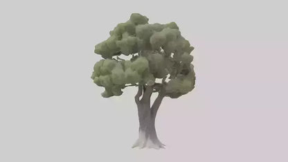 3D model Desert Willow tree model VR / AR / low-poly