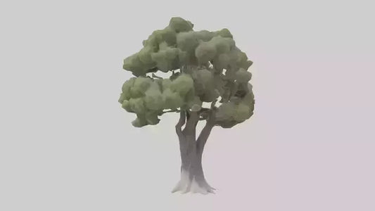 3D model Desert Willow tree model VR / AR / low-poly