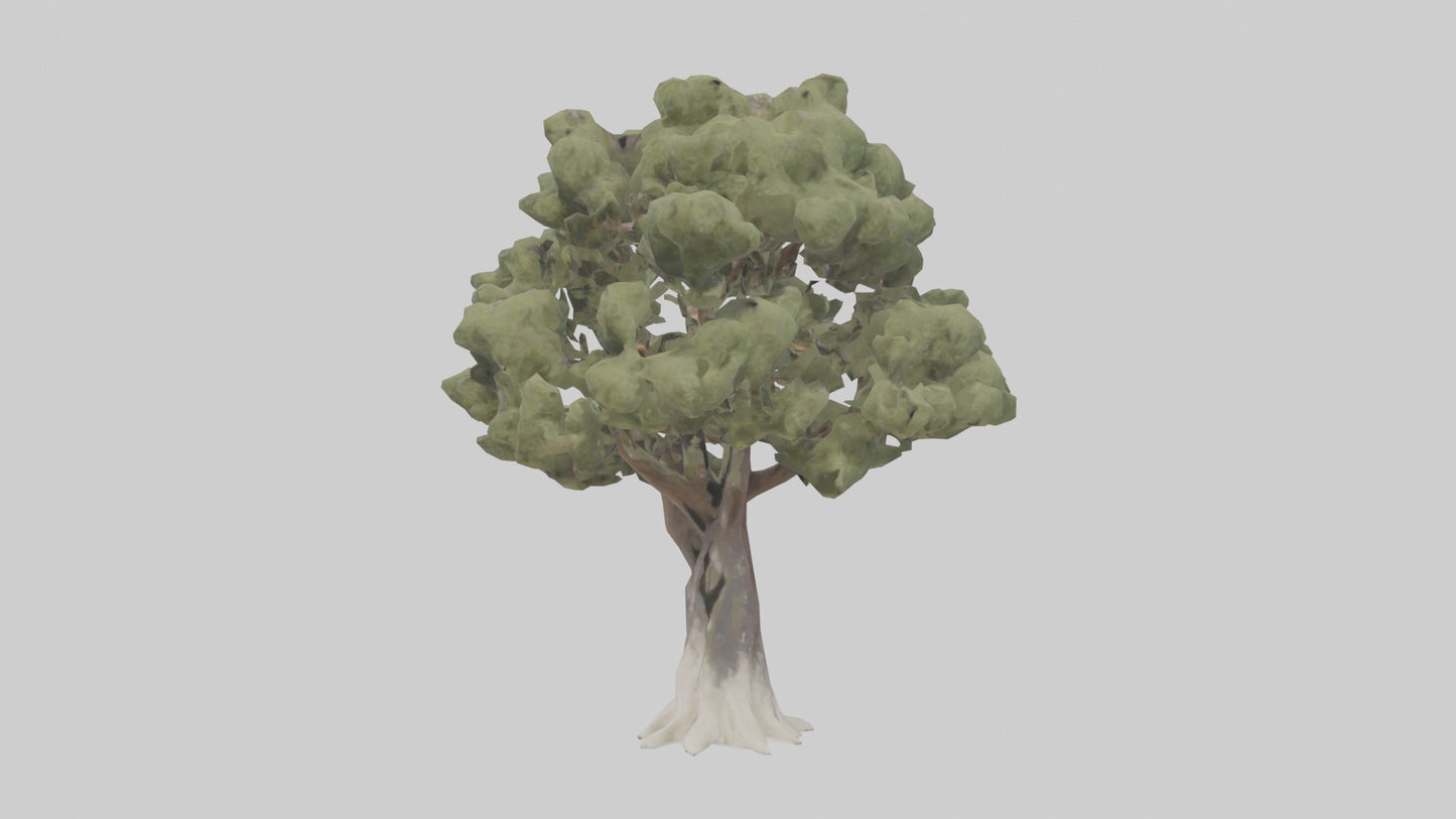 3D model Desert Willow tree model VR / AR / low-poly