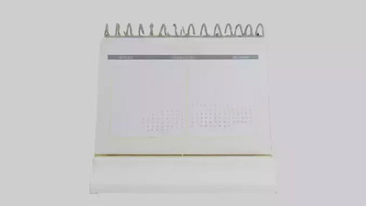 3D model Desk Calendar model VR / AR / low-poly