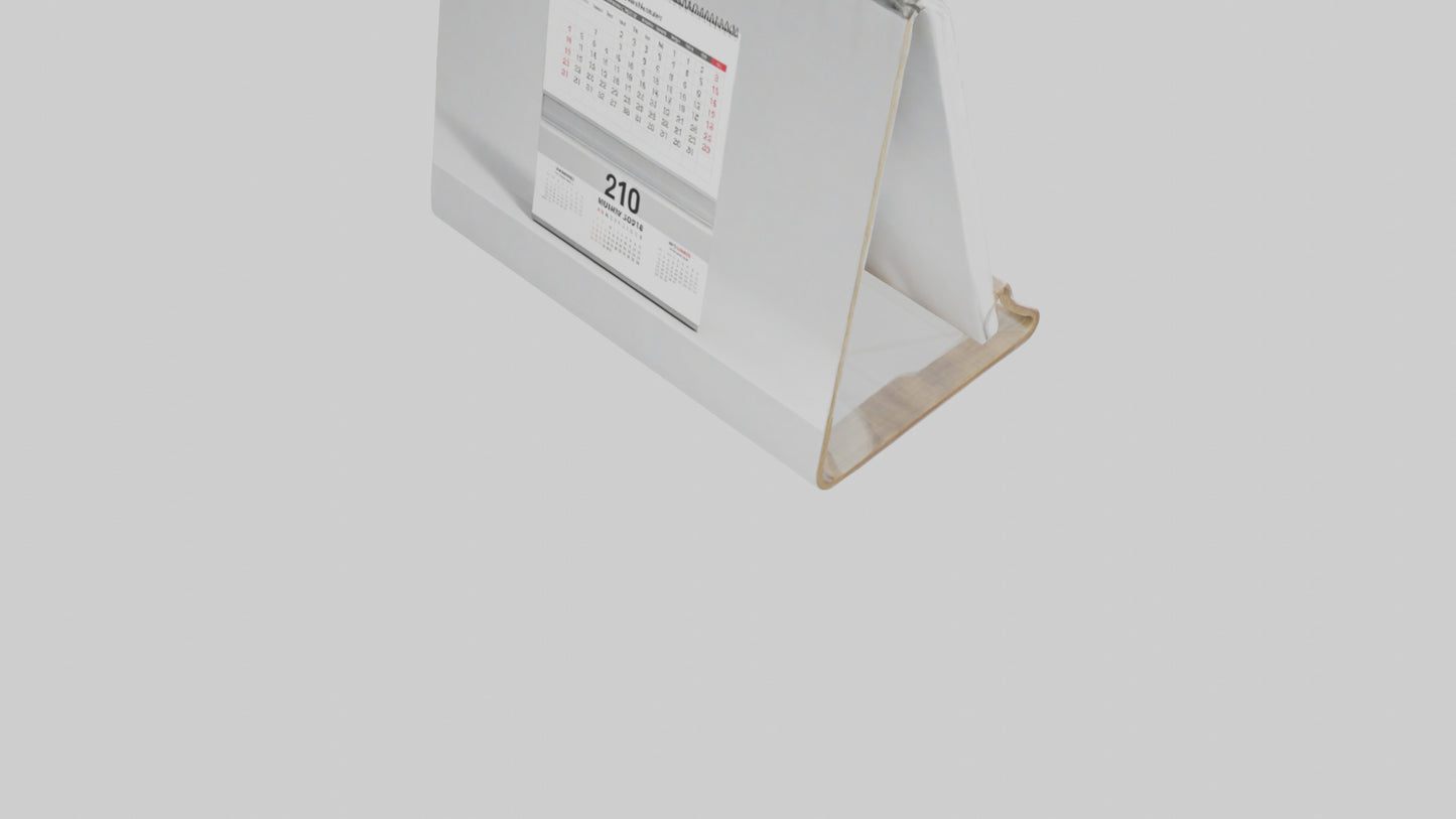 3D model Desk Calendar model VR / AR / low-poly